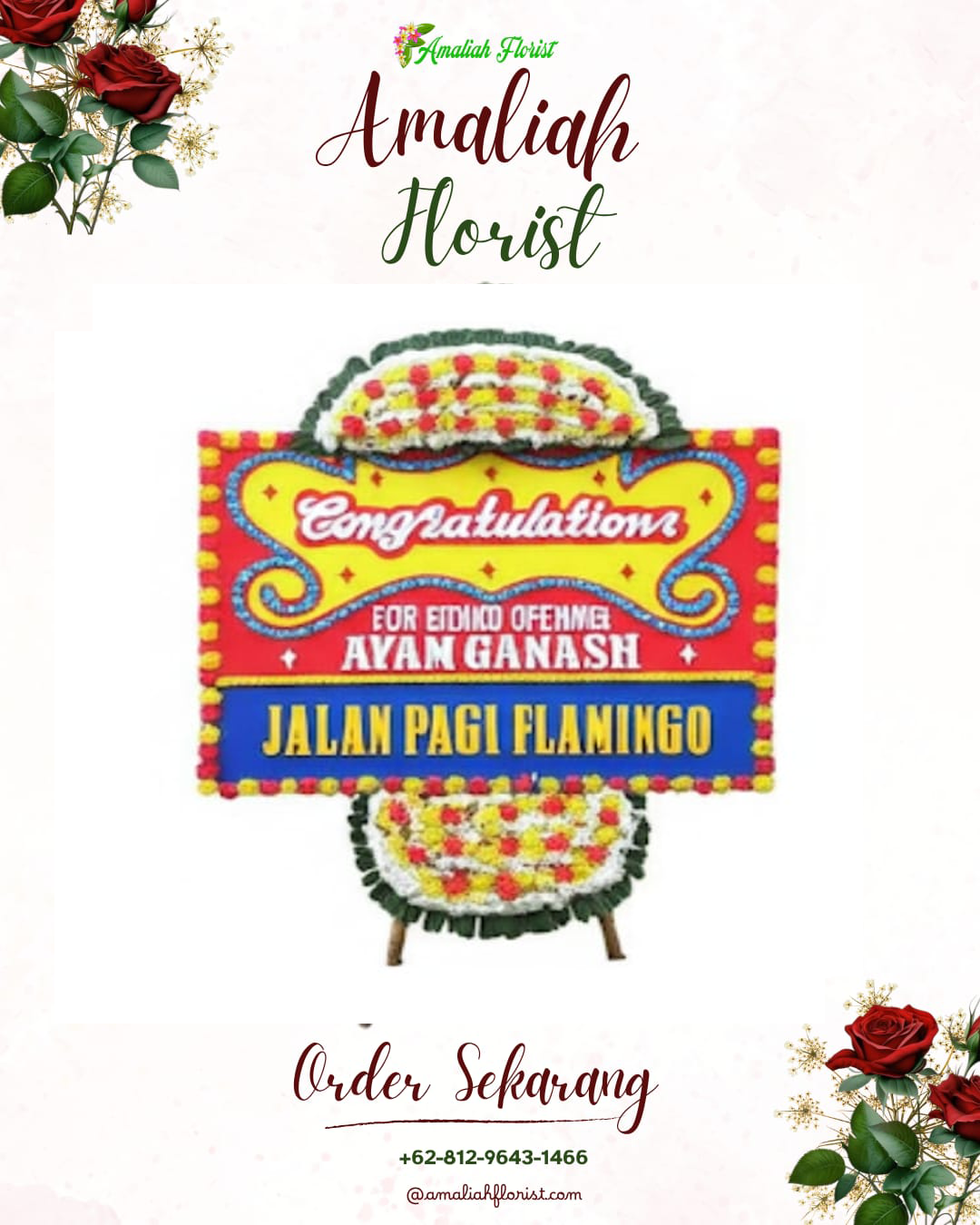 Sewa Papan Bunga Sorawolio